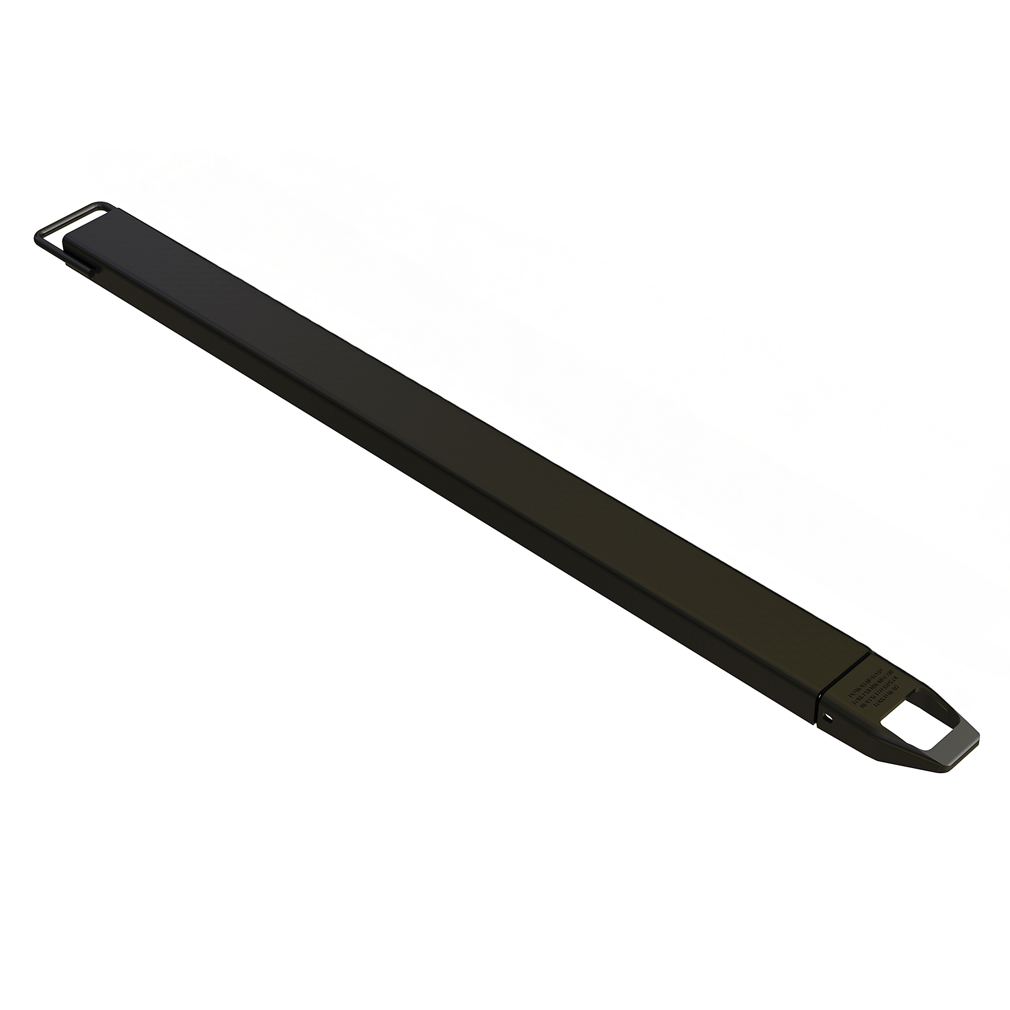 Vestil Steel Single Fork Extension — 4in. x 72in., 4000 lb. Capacity, Black, Model# FE-4-72-BK-EACH